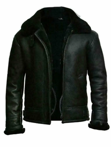 2024 cuir de haute qualité avec fourrure nouveau Style veste en cuir collé en fourrure marron pour Mer 100% veste en cuir pour hommes - Product Image 3