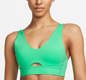 Sujetador deportivo transpirable de talla grande para mujer, soporte medio, sin tirantes, secado rápido, tamaños personalizables y servicio OEM - Product Image 1