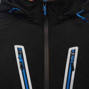 Chaqueta Softshell con Capucha para Hombre, Nueva Llegada 2024, Alta Calidad, Personalizable, Impermeable, Transpirable, Ropa Urbana para Invierno, Servicio OEM - Product Image 5