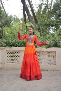 Navratri Lehenga Choli Special Navratri Chaniya Choli for Women Indian Traditional Wear Lehenga Choli Bridal Pure Cotton Lehenga - Product Image 2