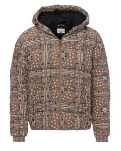 Veste matelassée personnalisée de sororité grecque avec imprimé bandana, capuche matelassée, manteau d'hiver pour étudiants et streetwear tendance - Product Image 6