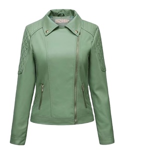 Chaqueta de cuero para mujer, peso ligero, alta calidad, antiarrugas, transpirable, tendencia superior, chaqueta de cuero genuino con el último diseño - Product Image 3