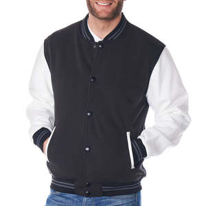 Jacket Good Quality Winter College Jacket With Stand Collar Long Length Wholesale Custom Logo Pain Blank - Product Image 1