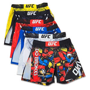 Short de boxe UFC Oliveira pour homme, entraînement de combat, compétition, 4 points, respirant, extensible, logo frontal, décontracté, léger, séchage rapide - Product Image 4