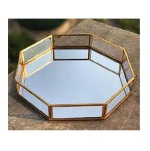 Miroir plateau maquillage luxe parfum Table mariage acrylique vanité service verre décoratif or miroir plateau pour la décoration intérieure - Product Image 3