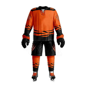 Uniforme de hockey sobre hielo de calidad superior para hombre, conjunto de ropa deportiva con logotipo personalizado para adultos, camisetas de hockey sobre hielo de manga larga a la venta - Product Image 5