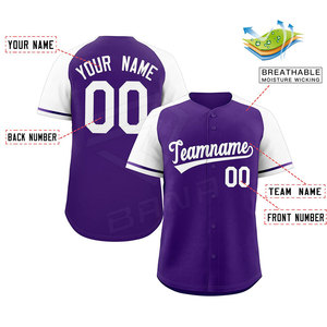 Nouveau prix raisonnable, meilleure qualité, 100% polyester, antibactérien, respirant, séchage rapide, maillot de baseball grande taille, nom d'équipe personnalisé - Product Image 2