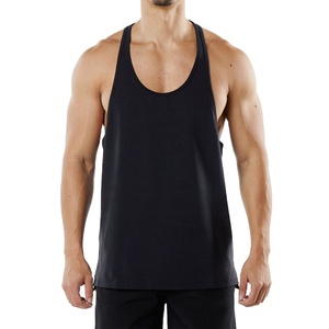 Custom logo Blank Tank Tops Solid Color Dyed Cotton <b>Men's</b> tank Top Summer Plain trendy <b>Singlets</b> - Product Image 1