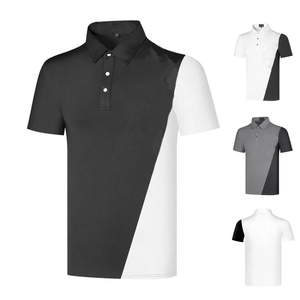 Camiseta de Golf transpirable de verano para hombre de talla grande personalizada para Polo, camiseta de uniforme estampada bordada, tela de punto transpirable - Product Image 3