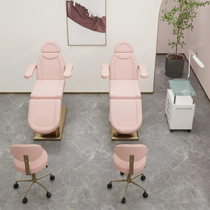 Table de massage électrique pour cils en cuir véritable moderne avec 3 moteurs pour salon, salon de coiffure, entrepôt, école, atelier extérieur - Product Image 3