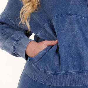 Recién llegado, chándales de lavado ácido con logotipo personalizado, ropa de invierno, chándales de lavado ácido de algodón más vendidos - Product Image 6