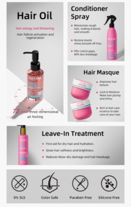 Siero Naturale per Capelli Gatase, Ripara, Nutre e Ammorbidisce, con Nano-botox, Olio di Jojoba e Olio di Argan per Capelli Danneggiati, Aggiunge Lucentezza - Product Image 6