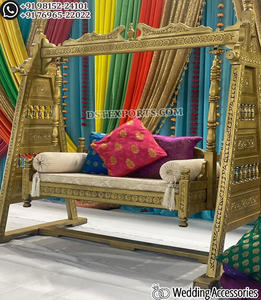 Asequible Mehndi Stage Sankheda Swing Muslim Walima Stage Decoration con Jhula Bangle Ceremony Stage Swing DecorationUSA - Product Image 5