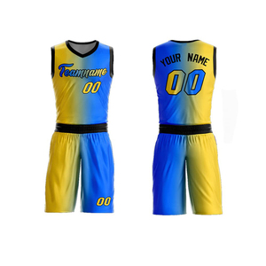 Maillot de basket-ball à sublimation personnalisée de haute qualité uniforme respirant léger costume d'enfants de grande taille vêtements de basket-ball à quantité minimale de commande basse - Product Image 1