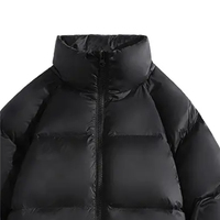 Veste matelassée de luxe pour homme et femme, col montant, capuche, manteau d'hiver respirant, doublure en coton, élégant, personnalisable