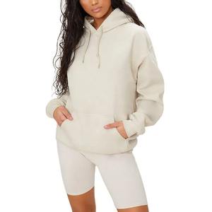 Personnalisé de Haute Qualité Designer Boxy Fit Tricoté Blanc Femme Pull Court Sweat À Capuche Sweats À Capuche Pour Les Femmes - Product Image 5