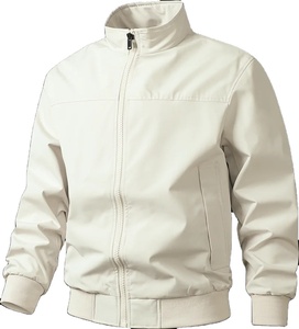 แจ็คเก็ตบอมเบอร์สำหรับผู้ชาย, เสื้อโค้ทเสื้อกันลมอบอุ่นกลางแจ้งแฟชั่นเข้ารูปลำลองคอตั้งสำหรับฤดูใบไม้ร่วงและฤดูหนาว - Product Image 5