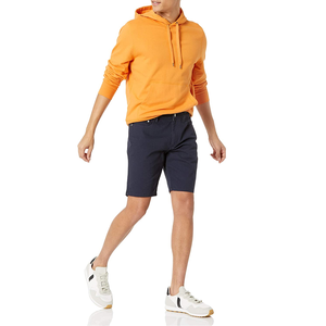 Sweat à capuche de couleur unie de qualité supérieure pour hommes avec poche au design personnalisé Sweat-shirt tricoté à manches longues-Taille Plus - Product Image 5