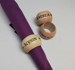 Anillos para Servilletas de Madera Cortados con Láser Versátiles - OEM/ODM para Diseños Personalizados - Product Image 2