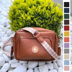 Borsa <span class=keywords><strong>da</strong></span> Passeggio Personalizzata per Amanti dei Cani con Piccola Tasca per Snack, in Pelle PU, con Tasca Nascosta per Bottiglia d'Acqua, per Viaggi e Passeggiate - Product Image 1