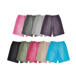 Custom ODM printing High Quality Sun Faded 100% Cotton <b>Vintage</b> Distressed <b>Shorts</b> <b>Men</b> oversize Blank Acid Wash <b>Shorts</b> - Product Image 6