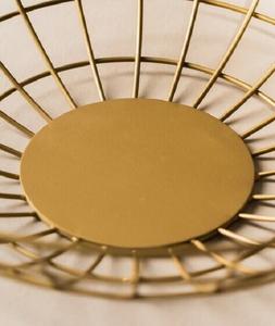 Cesta de alambre de acabado dorado de frutas metálicas atractivas de latón para utensilios de cocina y cesta de decoración de dormitorio de f s i - Product Image 2