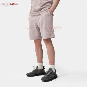 Stylish Men Acid Wash <b>Lounge</b> <b>Shorts</b> With Adjustable Drawstring Waist Men Urban Style Acid Wash <b>Shorts</b> - Product Image 4
