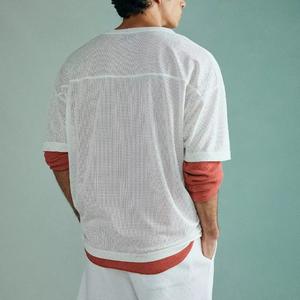 Camiseta de Fútbol Americano de Alta Calidad, Personalizada, Moderna, Corta, Retro, Holgada, de Malla, Modelo MS-AF-1541 - Product Image 6