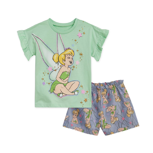 Ensemble 2 pièces d'été imprimé, orienté export, design personnalisé, col rond, manches courtes, 100% coton, respirant, qualité premium décontractée - Product Image 6