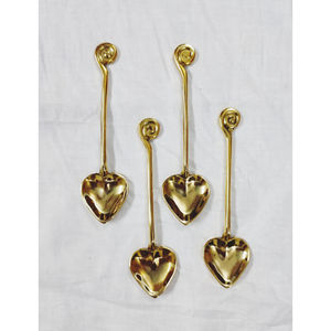 Cuillère à café en bétel faite à la main avec miroir à vendre Cuillère à couverts en laiton de taille personnalisée pour la cuisine et la table - Product Image 6