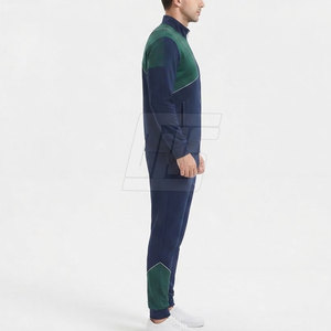 Ensemble de survêtement de course personnalisé pour hommes, veste et pantalon anti-transpiration, vêtements d'entraînement sportif pour équipes et coureurs - Product Image 4