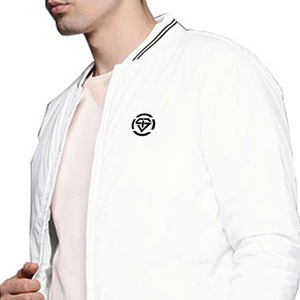Chaqueta universitaria Lisa para hombre con logotipo personalizado Manga de cuero de ajuste regular Chaqueta universitaria ajustada personalizable de invierno para hombre - Product Image 5