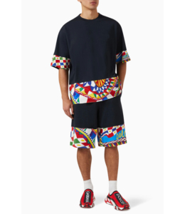 2025 Summer <b>Men's</b> 2-Piece Casual Breathable 100% Cotton T-Shirt and <b>Shorts</b> Set Custom Color Matching Outfit - Product Image 5