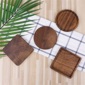Fabrication de sous-verres ronds en bois d'acacia à bon prix vaisselle cadeau de pendaison de crémaillère fabriquée à la main du Vietnam - Product Image 4
