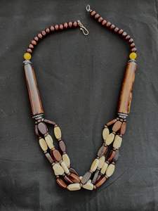 Collar Unisex Premium, colgante de resina multicolor, estilo étnico Vintage, cadena de hebra de diamante perla, modelo para fiestas de boda - Product Image 2