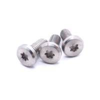 Vis M6 Torx à tête fraisée 14 mm en acier inoxydable A2-70, boulon à tête étoilée pour assemblage DIN 7985/ISO 14583