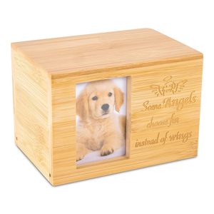 Urnas de madera para mascotas más vendidas, suministros para entierro, ataúdes, diseño de grietas, urnas de cremación de madera al precio más bajo con descuento - Product Image 5