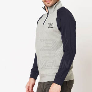 Sudadera con Capucha y Media Cremallera para Hombre, Estilo Urbano, Sudadera con Cierre de Cremallera de un Cuarto - Product Image 1