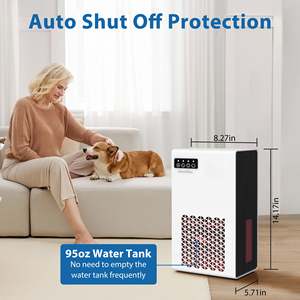 Quiet 95OZ Auto Shut off <b>Dehumidifier</b> with 7 Color Ambient Light Desiccant Material for Home RV Livingroom Bedroom - Product Image 3