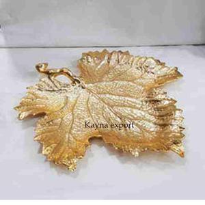 Tazón Decorativo de Hoja Chapada en Oro de Lujo, Nuevo Vajilla Chapada en Oro para Servir Comida y Dulces, Precio al por Mayor, Tazones para Servir Ensaladas - Product Image 2