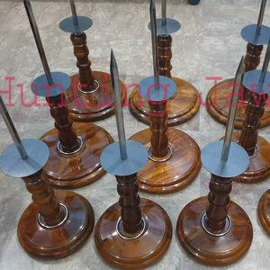 OEM cetrería percha de madera 6 pulgadas placa superior con Astroturf original tres piezas perca - Product Image 1