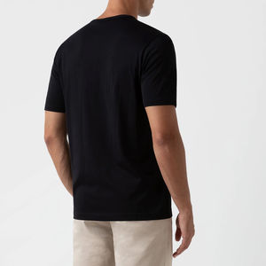 เสื้อยืดคอกลมผ้าฝ้ายแท้คลาสสิกสำหรับผู้ชายผ้าฝ้าย100% ทรงโอเวอร์ไซส์ - Product Image 2