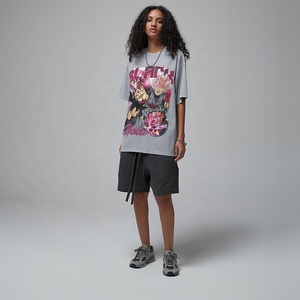 Camiseta DTG Print Sun Faded para hombre, camiseta Vintage 100% de algodón con lavado ácido para hombre, Camiseta con estampado de ropa de calle para hombre y mujer - Product Image 5