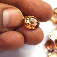 Lot de 13 topazes impériales naturelles brunes, ovales facettées de 12 mm et 18 mm, 119 carats, Iroc Sales, pierres précieuses de haute qualité taillées pour la fabrication de bijoux