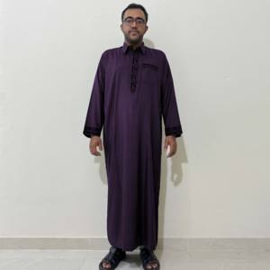 Wholesale High Quality Men's Thobe Autumn Plus Size <b>Islamic</b> Modest Clothing High Street Style Polyester/Cotton Customized Sizes - Product Image 1