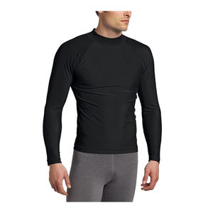Camisa de gimnasio de compresión Lisa para hombres adultos niños Mma Rashguard ligero Rash Guard mangas completas hombres Rush Guard - Product Image 6