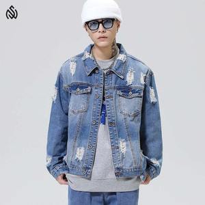 Recién llegado, chaqueta de hombre de alta calidad, chaqueta de invierno informal de tela vaquera de algodón transpirable - Product Image 1