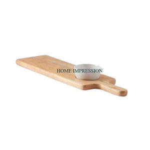 Plateau de service de fruits artisanal assiette à plateau en bois minimaliste pour servir cadeau en bois poli pour mariage et autres événements - Product Image 1
