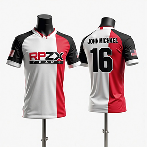 Camisetas deportivas sublimadas personalizadas para hombre, de cuello redondo transpirables uniformes deportivos, ropa deportiva, softbol, baloncesto, fútbol, pesca - Product Image 5