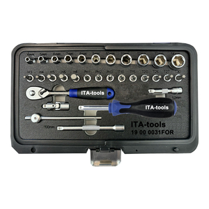 1/4 "Dr. Số liệu Kích thước 31 pcs 72t <span class=keywords><strong>Ratchet</strong></span> xử lý cơ khí ổ cắm thiết lập juego de dados herramienta hơn dụng cụ cầm tay - Product Image 2